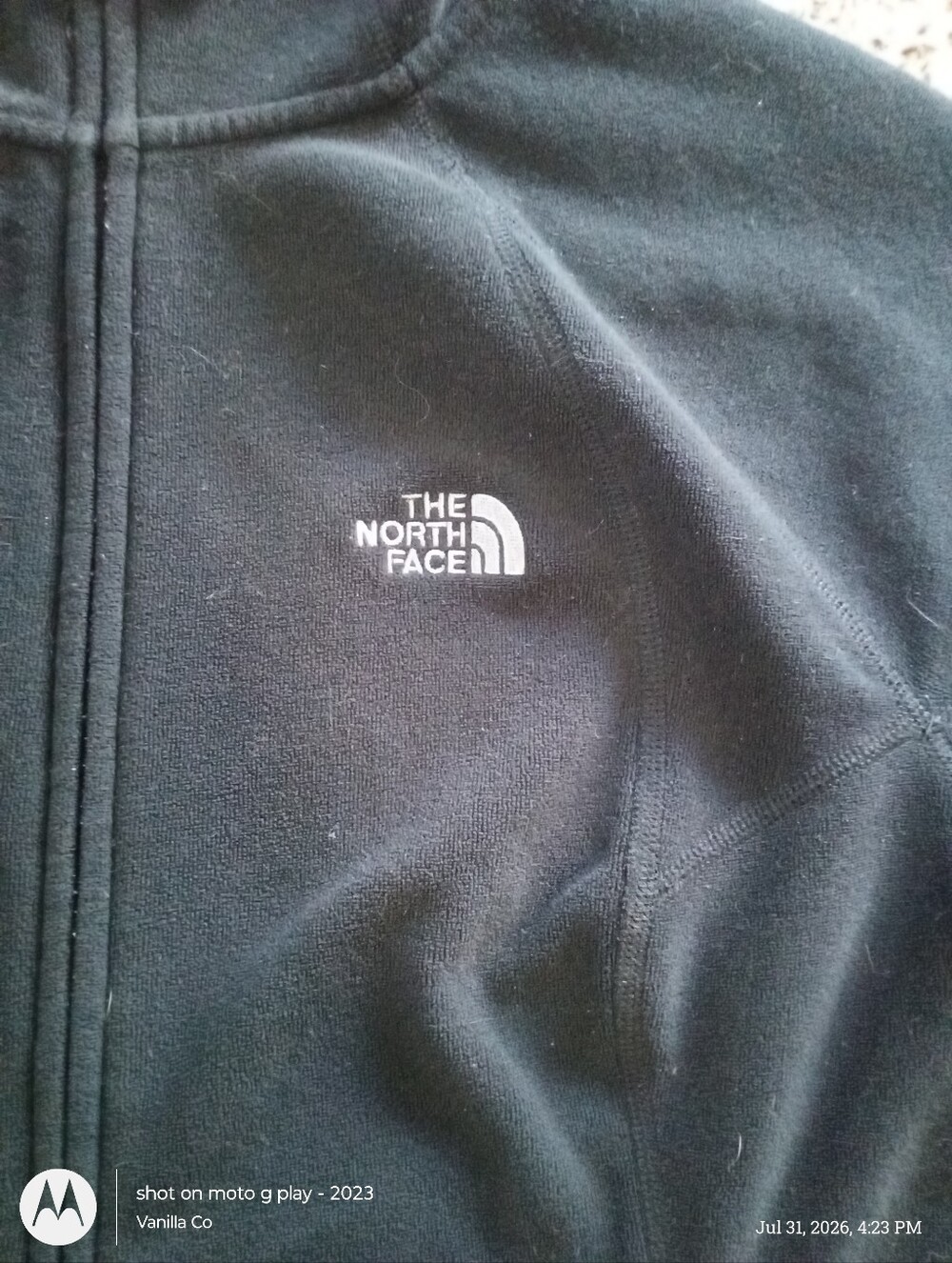 The North Face Polartec Classic TKA 100 Hoodie French Terry Black Medium - Picture 8 of 12